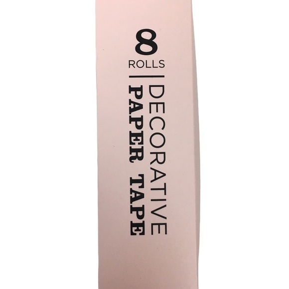 ELUM DESIGNS Washi Paper Tape Decorative Teal Lime 8 Rolls Scrapbooking NWT - Picture 4 of 5